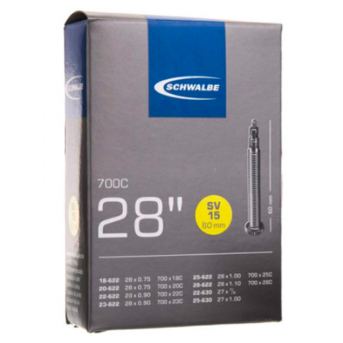 SCHWALBE IÇ LASTIK 28 700C SV15 60MM ( INCE SIBOP ) 18/28-622/630 10427363