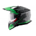 AXOR X-CROSS FLASH DUAL VISOR HELMET - DULL COOL GREY GREEN / DCGG- Large L