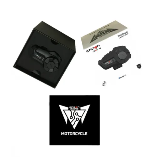 CROWN MICRO CMMK-02 Motosiklet Kask Bluetooth interkom Seti