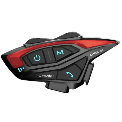 CROWN MİCRO CMMK-08 8 Kişilik Motosiklet Kask Bluetooth İnterkom Seti