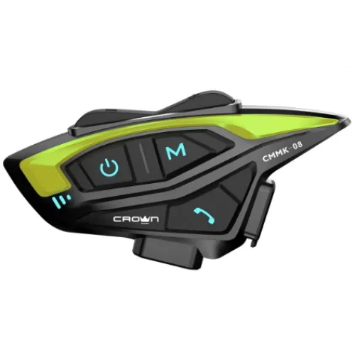 CROWN MİCRO CMMK-08 8 Kişilik Motosiklet Kask Bluetooth İnterkom Seti