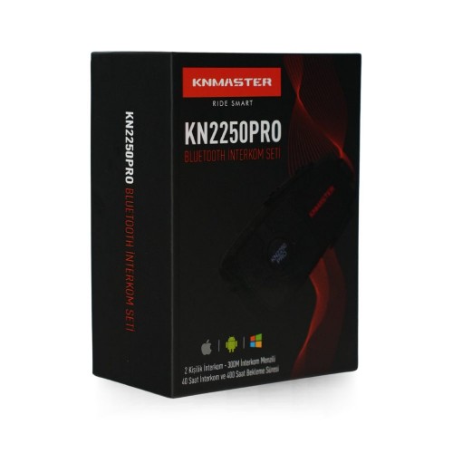 KN Master KN2250 PRO Motosiklet Kask İnterkom Bluetooth Kulaklık Seti