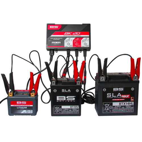 BK20 - 3KANAL AKÜ ŞARJ İSTASYONU 6V/12V 2A -  BS BATTERY