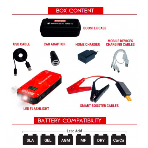 PB02 - BS BATTERY POWERBOX AKÜ TAKVİYE VE POWERBANK  -  BS BATTERY