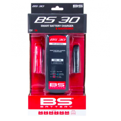 BS30 - AKILLI OTOMATİK AKÜ ŞARJ CİHAZI 12V 3A  -  BS BATTERY