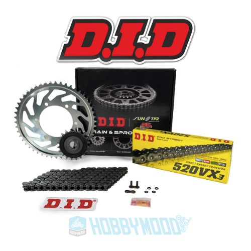 Zincir Dişli Seti Bajaj Dominar UG 400 (2017-2026) - DID 520VX3 Çelik 120 - JT15T-45T