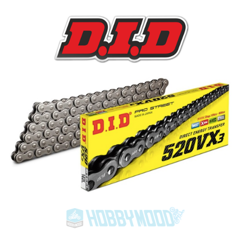 DID 520VX3 Çelik X-Ring Zincir - 120 bakla