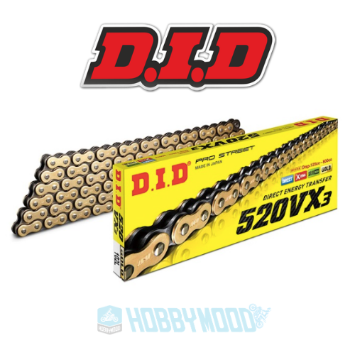 DID 520VX3 Gold X-Ring Zincir  - 110 bakla