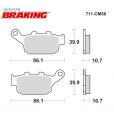 BRAKING 711CM56 Sinterli Fren Balatası Honda Kawasaki Suzuki Triumph