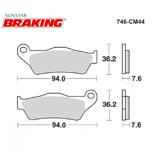 BRAKING 890CM44 Sinterli Fren Balatası KTM Husqvarna