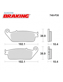 BRAKING P30748 Sinterli Fren Balatası Yamaha Honda