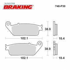 BRAKING P30748 Sinterli Fren Balatası Yamaha Honda