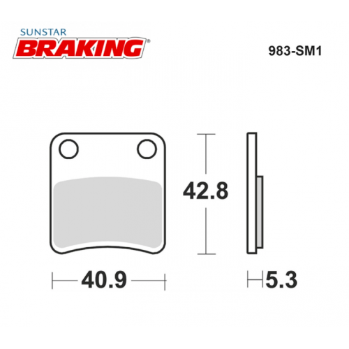 Braking 983SM1 Yarı Metalik El Freni Balatası Honda
