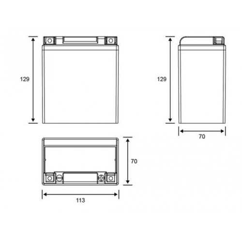 MOTOBATT JEL 2 KUTUP 7 Ah 120 CCA AKÜ
